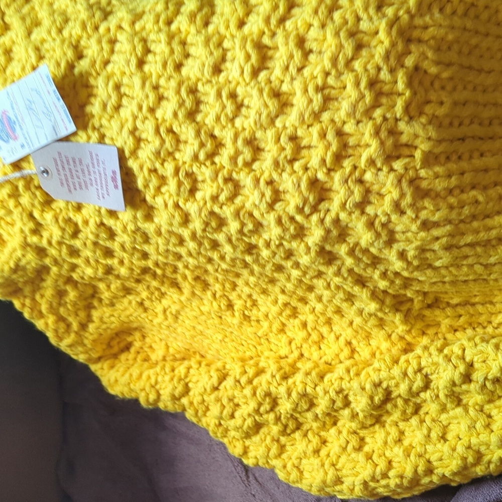Lucky Brand Yellow Brand Sweater Top - Picture 3 of 4